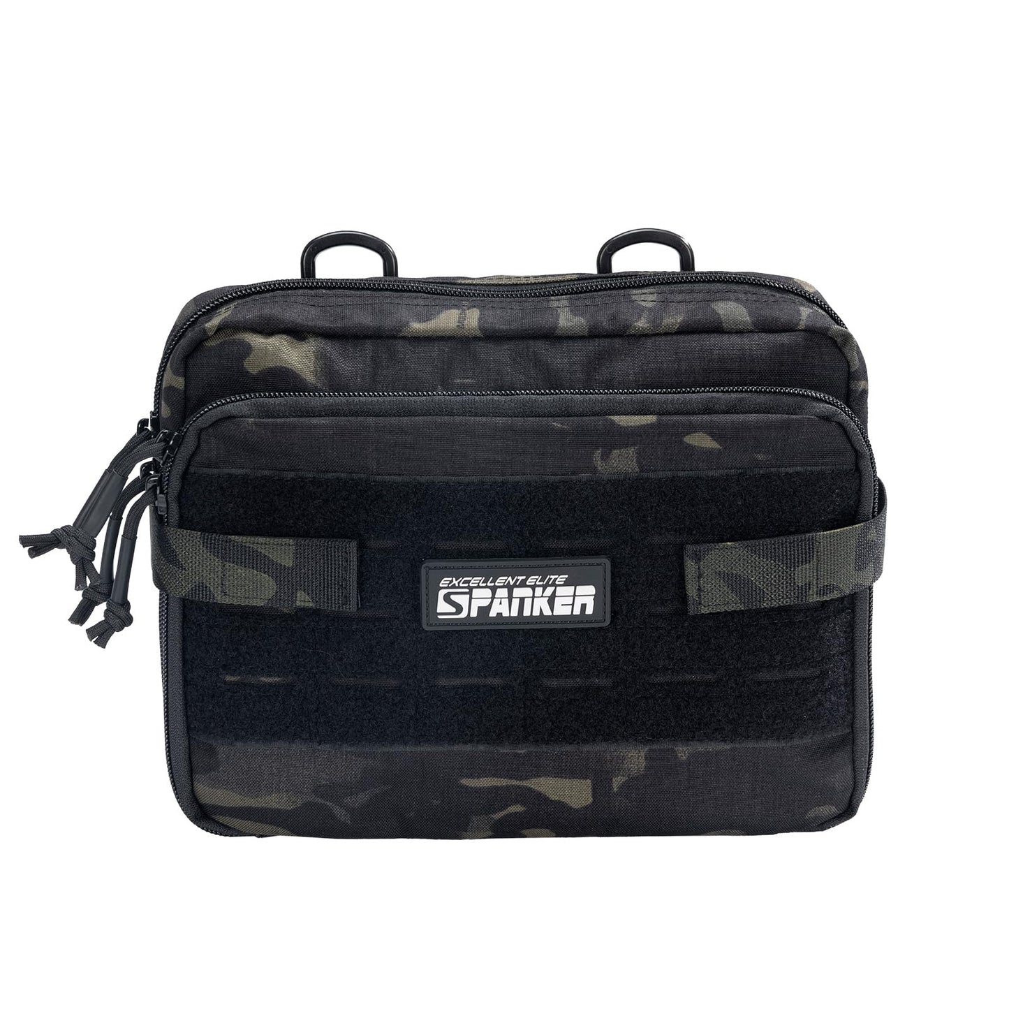 EXCELLENT ELITE SPANKER Tactical Molle Admin Pouch Utility Organizer EDC Medical Bag Utility EDC Tool Pouch with Shoulder Strap Attachment Pouches Waist Bag (Multicam Black)