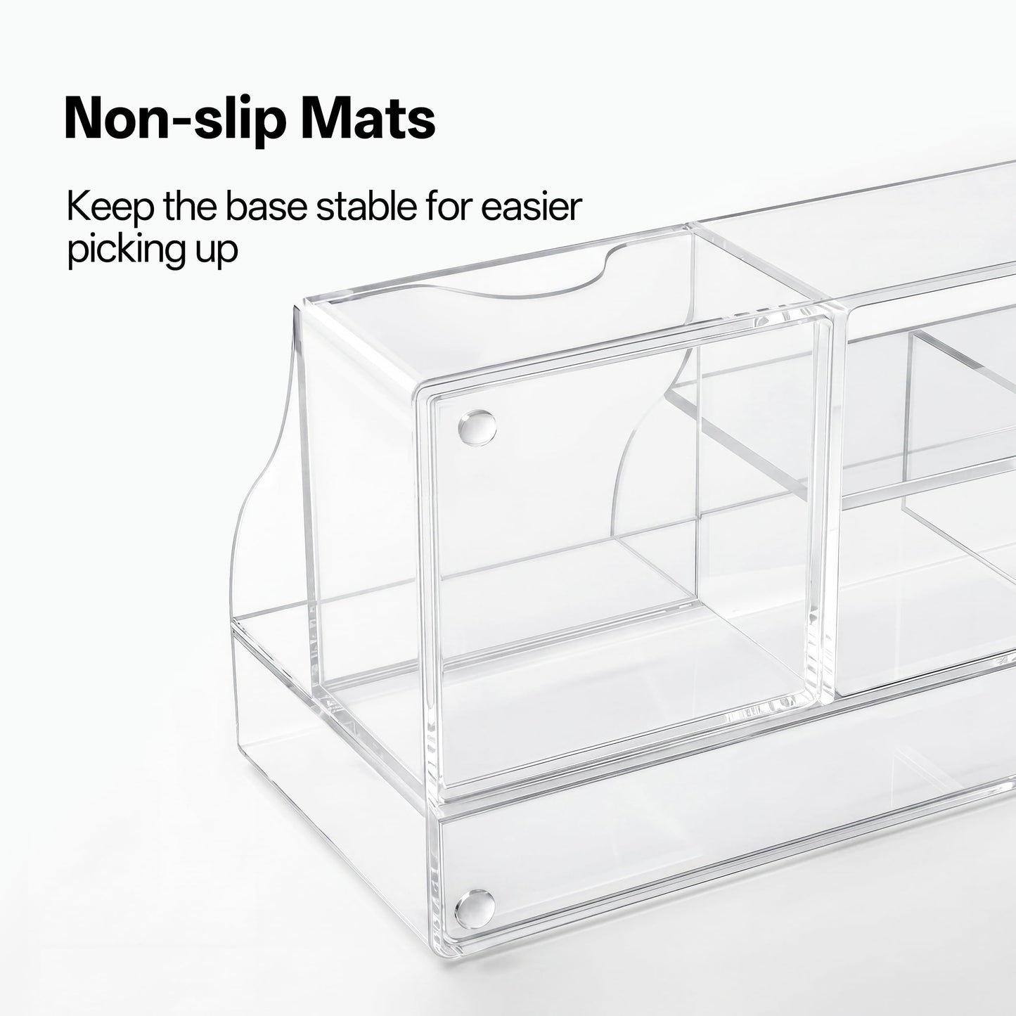HBlife Makeup Organizer with Drawer – Cosmetic Storage for Vanity, Bathroom Countertop & Dresser, Skincare Organizer with Brush Holder, Beauty Display Case, Clear