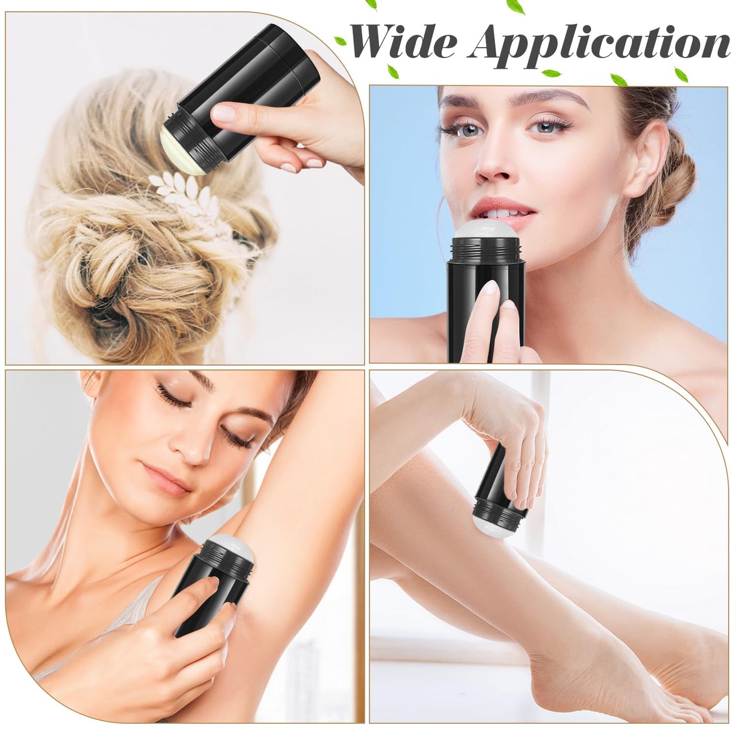 8 Pack 75ml/2.5oz Plastic Deodorant Containers Empty Twist Up Filling Stick Tube Bottom-Fill Deodorant Bottles for DIY Cosmetic Lotion Bar Sunscreen Lip Balm Crayon - Black