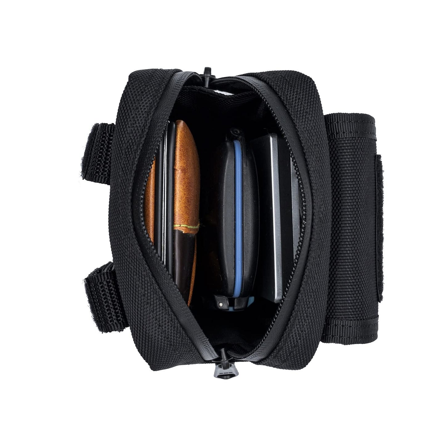 Dotacty Compact Utility Gadget Pouch Tactical MOLLE Nylon Duty Belt Pouches for Police Law Enforcement Work EDC Small Tool Waist Bag for 6.7" Cellphone Outdoor Camping Hiking Organizer(Snap Large)