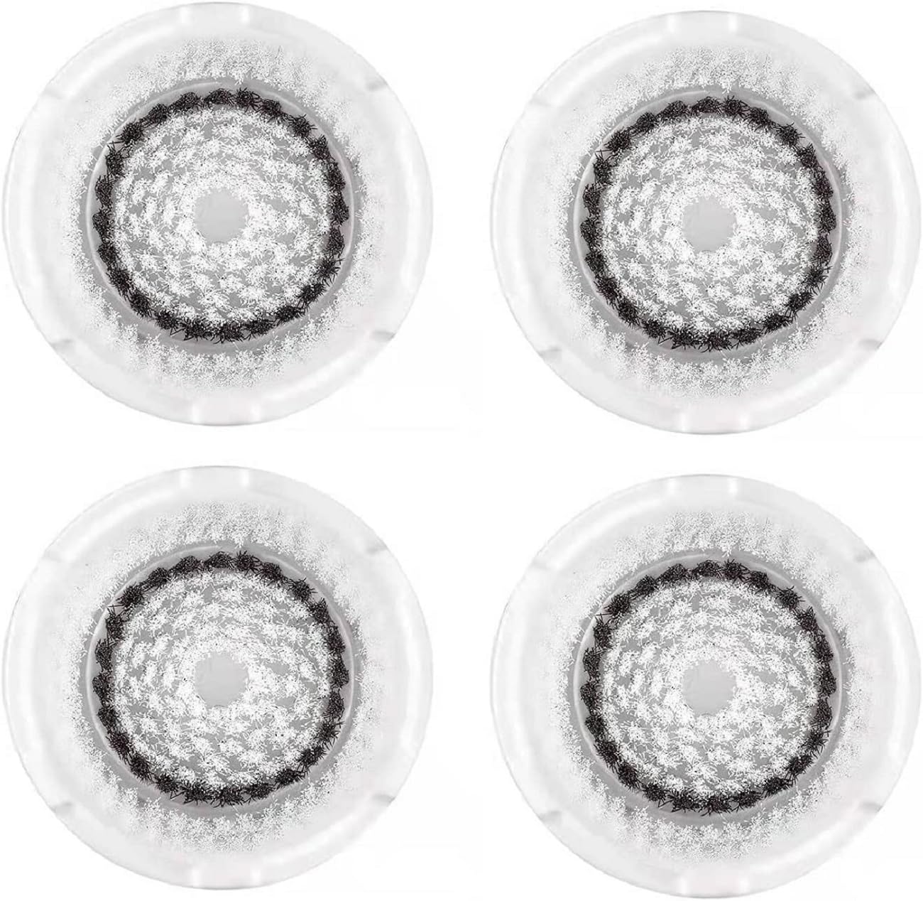 Clarisonic Sensitive Facial Cleansing Brush Head Replacement | Compatible with Clarisonic Mia 1, Mia 2, Mia Fit, Alpha Fit, Smart Profile Uplift, 4 Pack