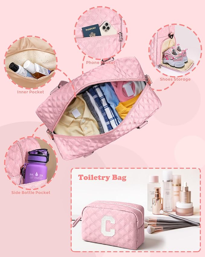Travel Bag Women, Overnight Bag, Kids Gifts for Daughter, Teacher Appreciation Gifts, for Teens, Gift for Friend Sister Women Gifts