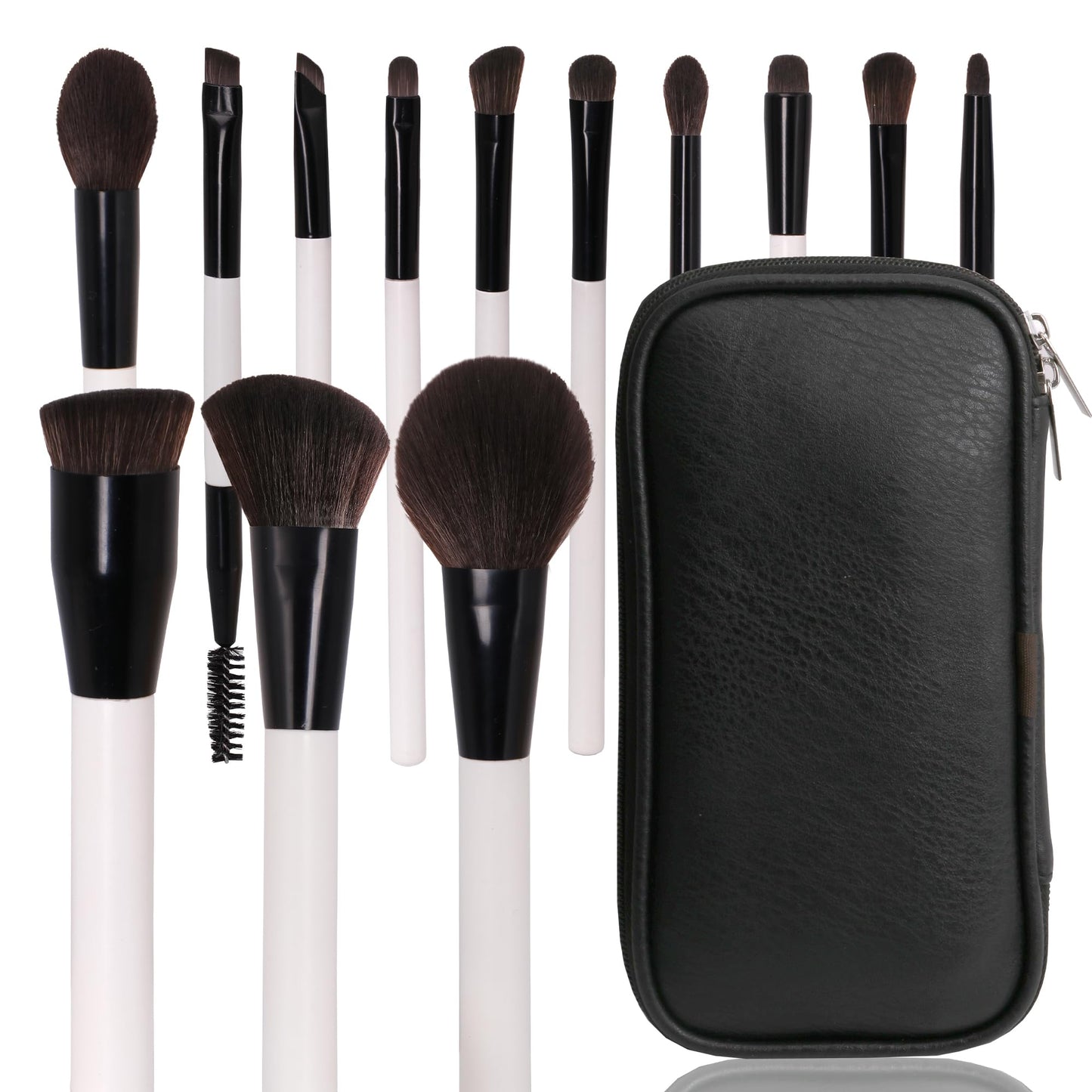 Makeup Brush Set 13 Pcs Professional & Beginner Friendly, Soft Synthetic Bristles for Face, Foundation, Powder, Eyeshadow & Blending, Easy to Clean Travel Set with Bag, Gift for Makeup Lovers