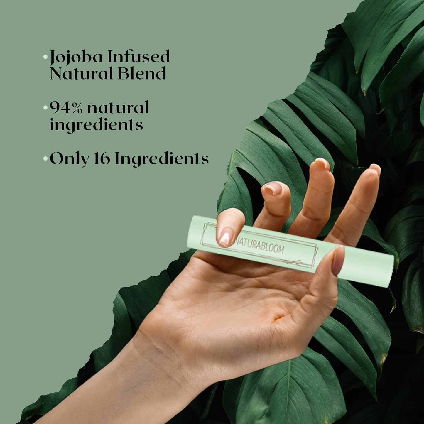 NATURABLOOM Natural Vegan Black Mascara With Jojoba - Extra Volume and Length For Stunning Lashes - Hypoallergenic, Smudge-proof & Long-lasting mascara - Organic, Cruelty-Free - Made in Italy 9.5ml
