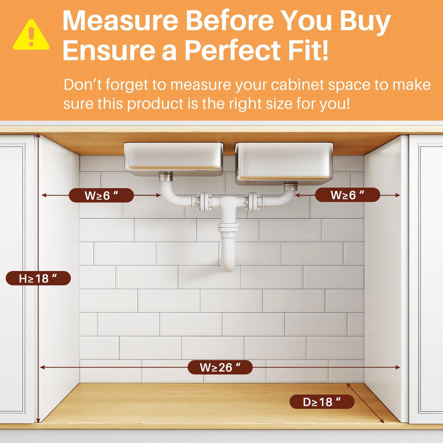 PXRACK Under Sink Organizer, 3-Tier 2-Pack Adjustable Height Pull Out Under Cabinet Organizer, Slide Out Thickened Metal Under Sink Storage for Kitchen Bathroom Laundry Pantry Organization, Black