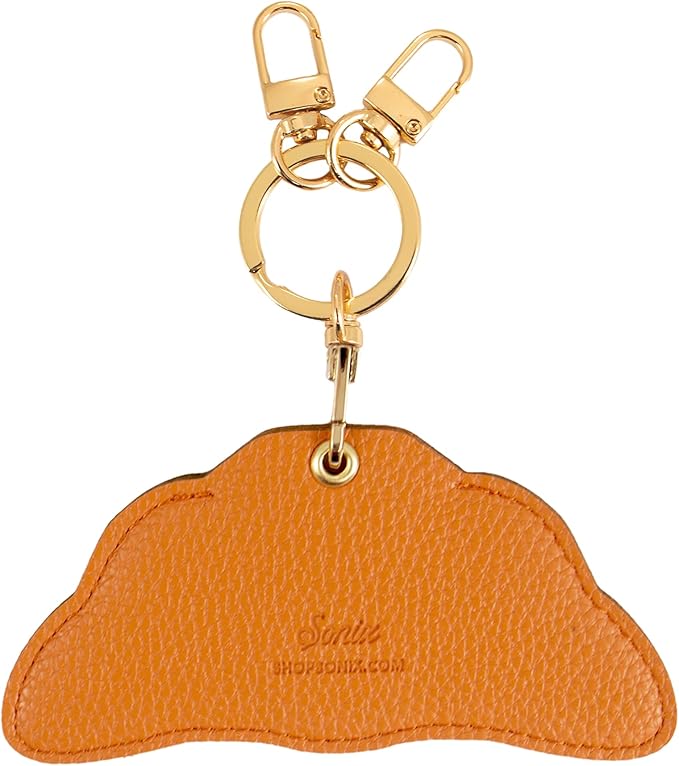 Sonix Keychain Case Compatible with Apple AirTag | Protective AirTag Cover Keychain Charm | Pretzel Croissant