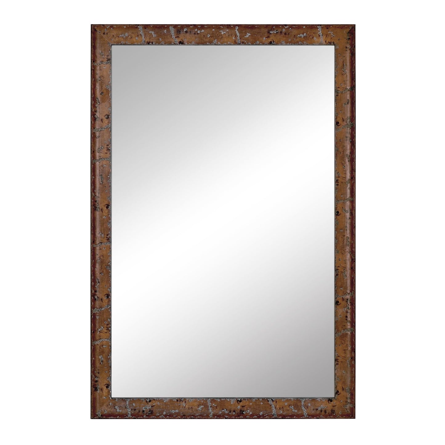 CULER Wood Wall Mirror for Bathroom,Rectangle Rustic Brown 20 x 30 inch Hanging Vanity Farmhouse Mirrors with Wooden Frame for Living Room,Bedroom,Entryway