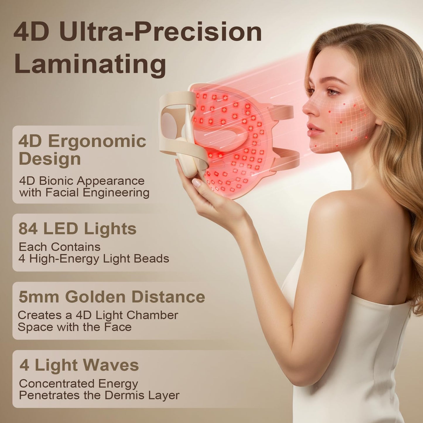YHYXPO Red Light Therapy Mask for Face