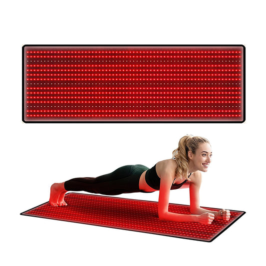 Megelin Red Light Therapy Mat for Whole Body, 3840pcs LED 660nm and 850nm Infrared Light Therapy Device,71''x 32''Large Home Laying Red Light Heating Pad for Whole Full Body Pain Relief