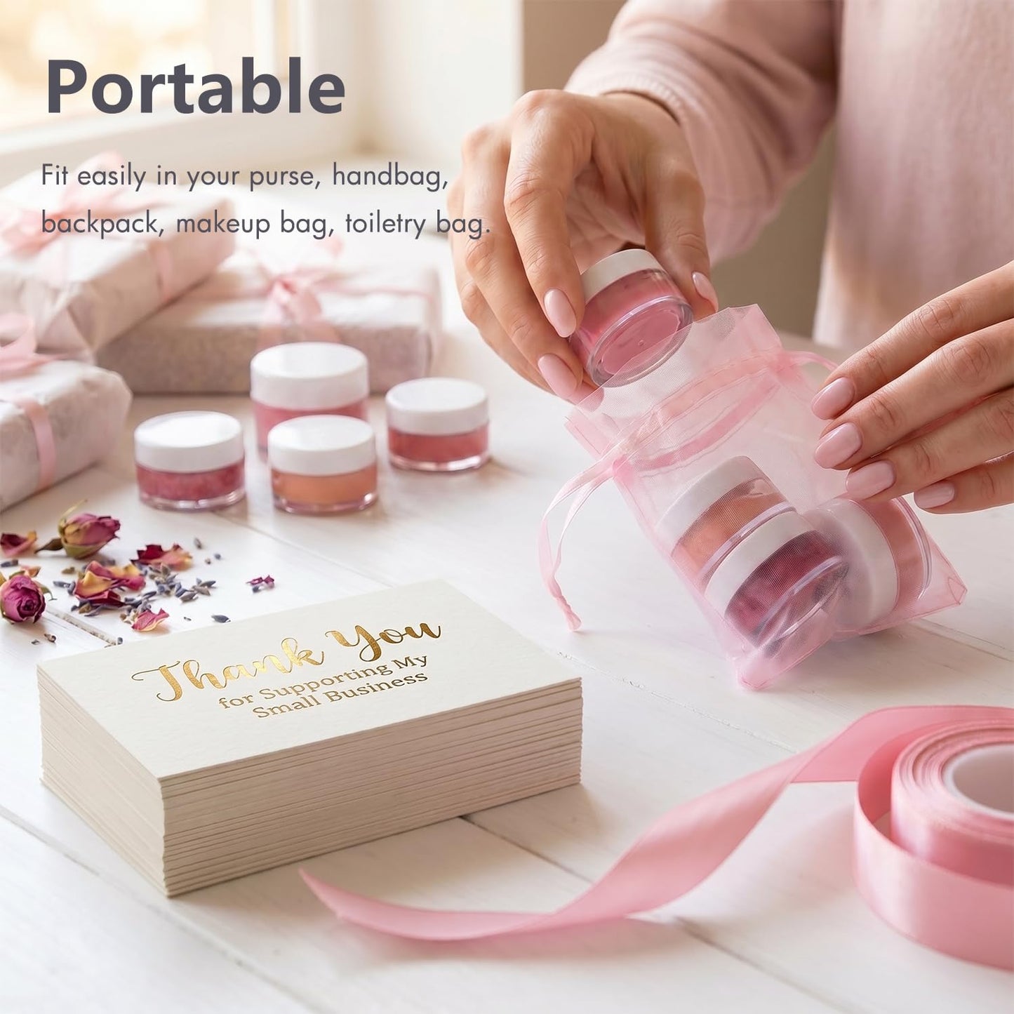 3 Gram Sample Containers with Lids, 100 Count Tiny Sample Jars, Empty Lip Balm Containers, Mini Cosmetic Container with Lids, Makeup Travel Container with Labels, Mini Disposable Spatulas