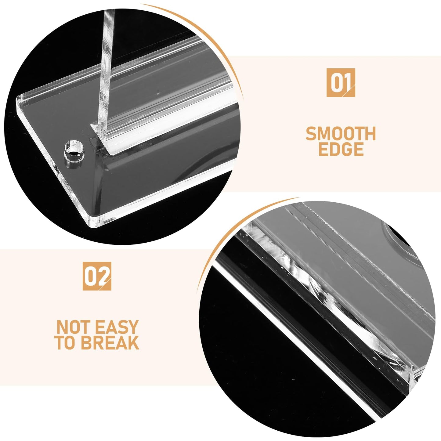 POPETPOP Acrylic Baseball Bat Holder Wall Mount Vertical Stand for Baseball and Softball Bats Space-Saving Durable Display Rack 3.93X2.75X1.57 Inches