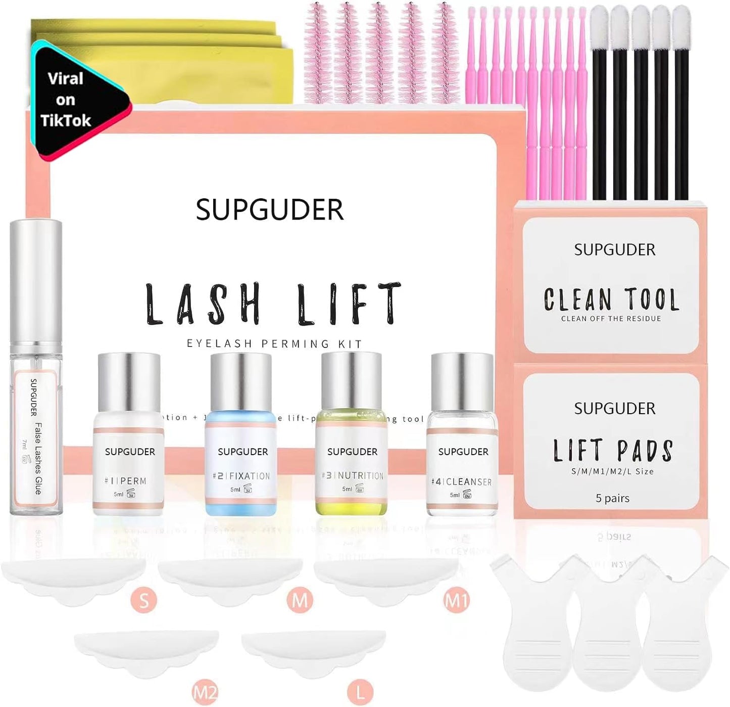 2026 Upgraded Lash Lift Kit for Perming,Curling and Lifting eyelashes,Semi-Permanent Salon Grade Supplies for Beauty Treatments,Includes Eye Shields,Pads and Accessories