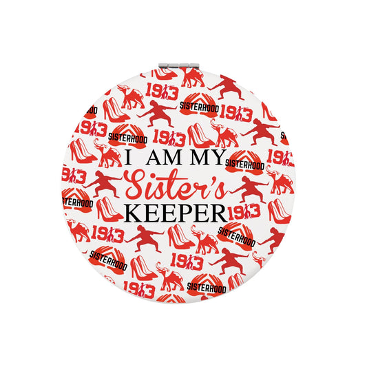 CHOORO Sorority Gifts Red and Black Makeup Mirror Greek Sorority Gift Red Sorority Gifts
