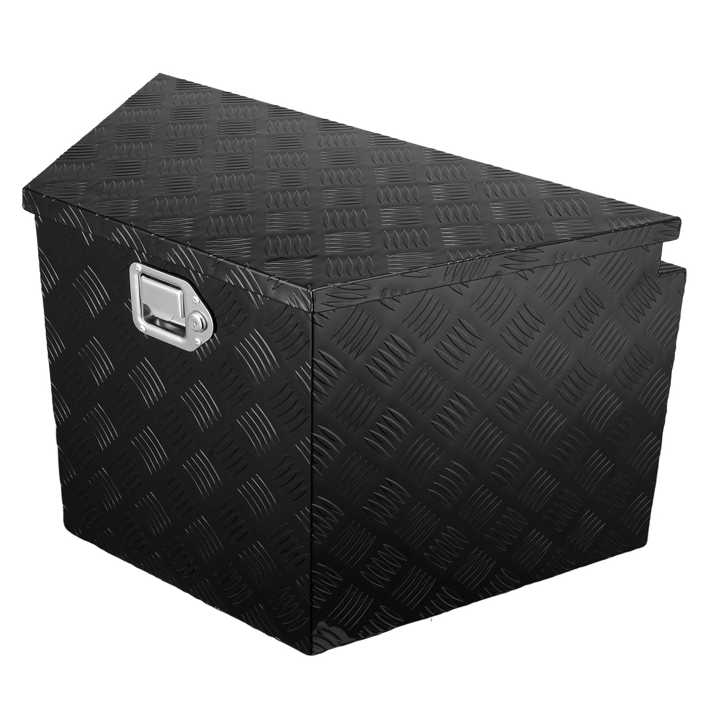 VEVOR Trailer Tongue Box, Heavy Duty Trailer Tongue Tool Box Storage Organizer with Lock & Keys, Utility Tool Chest for Pickup Truck Bed, RV, SUV, Off-Road Vehicle, Aluminum, 39" x 16.5" x 12", Black