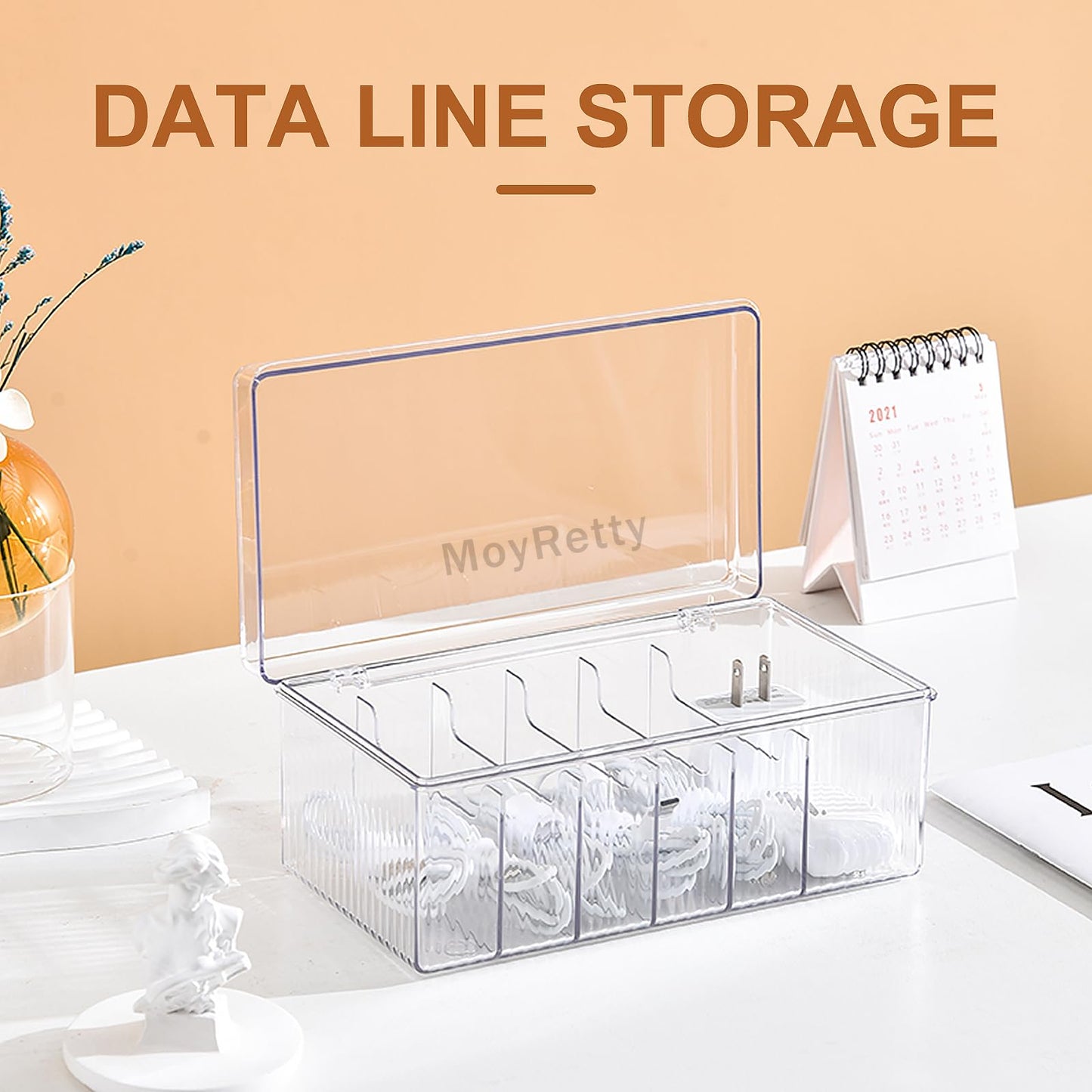 MoyRetty 1PC Acrylic Lash Extension Organizer, Large Capacity Eyelash Extension Supplies Storage Container Box, Neatly Store and Organize Your Lash Supplies