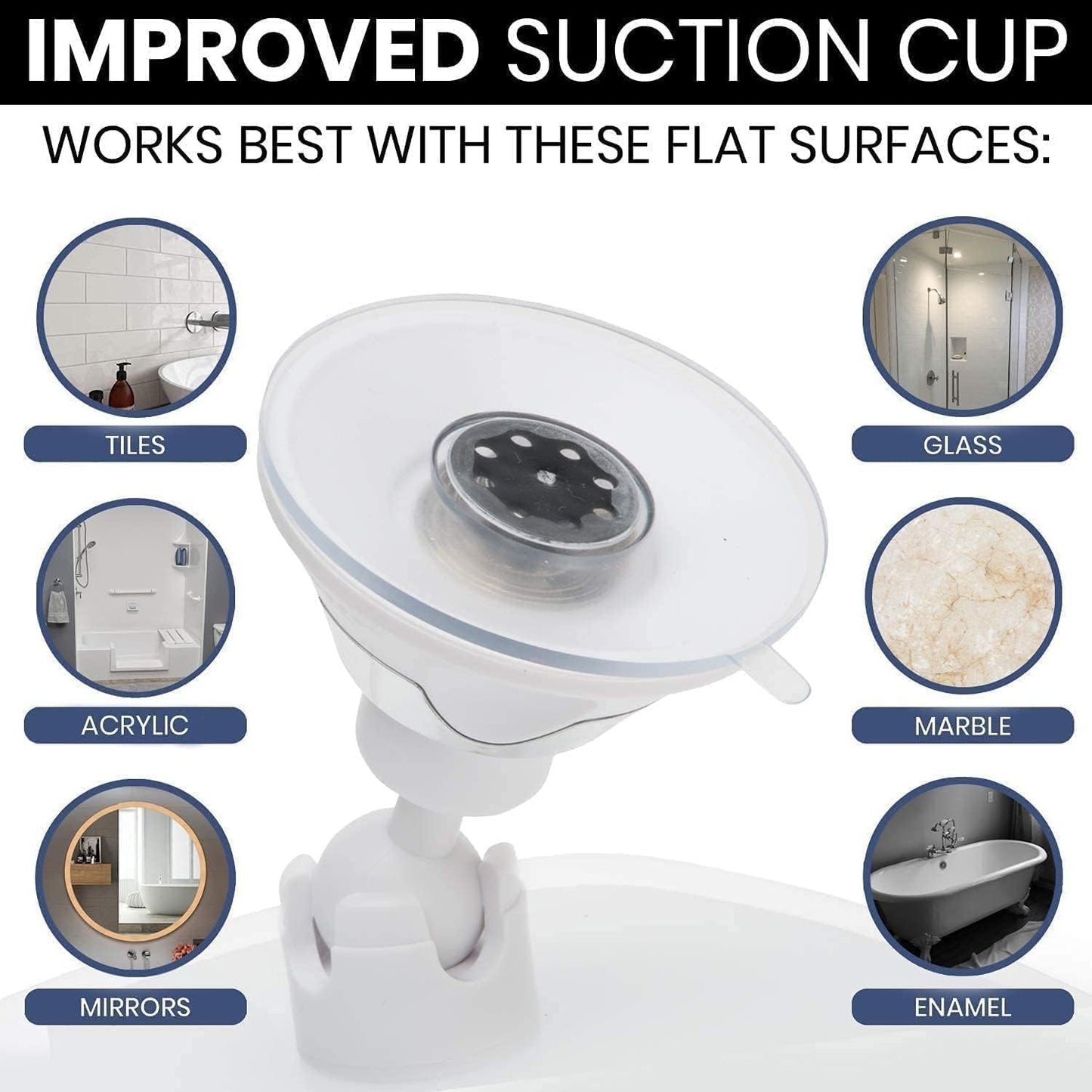 MIRRORVANA 3X Magnifying Shower Mirror for Fogless Shaving with Suction Cup, Shatterproof Surface and 360° Swivel, 6.3" x 6.3"