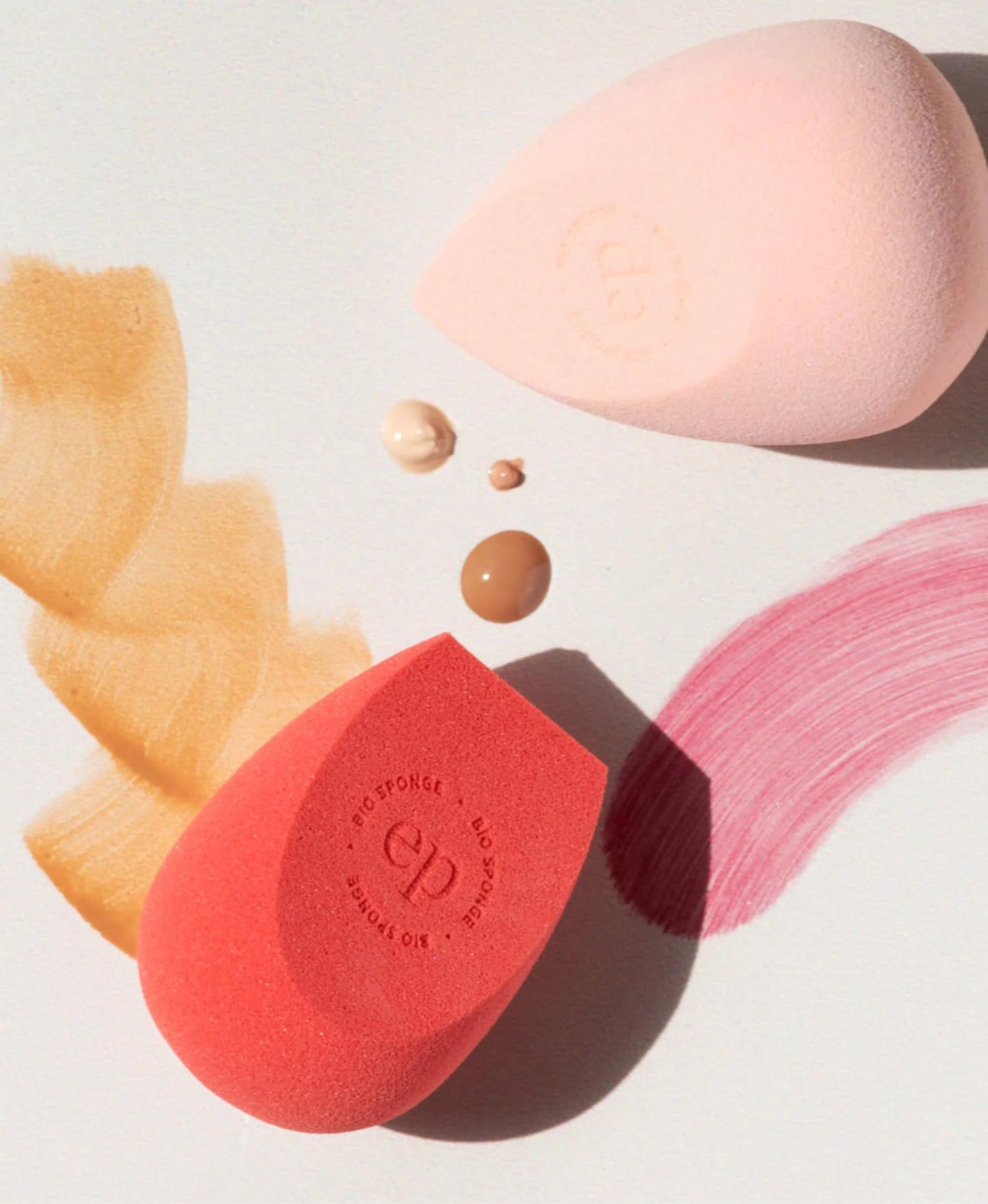 Ere Perez - Bio All-Beauty Sponge Duo | Multiple Edges for Precise Application, Streak-Free Finish, Pointed + Slanted Sponges | Vegan, Cruelty-Free, 100% Plant-Based