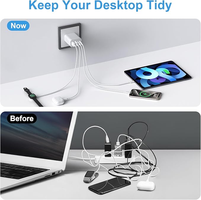 USB C Charger Block,40W USB C Charger Cube,3 Pack Type C Chargers Block,Fast Charging Plug Dual Port PD+QC Charging Cube for iPhone 16 15 14 13 12 11 Pro Max XS,iPad, Samsung Phone,Tablet