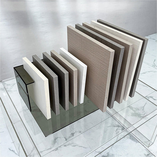 Gray Tile Sample Organizer Stand, Porcelain Display Rack for Craft Exhibitions, Building Material Show Shelf Holder, Durable Sample Door Stand, Perfect for Trade Shows