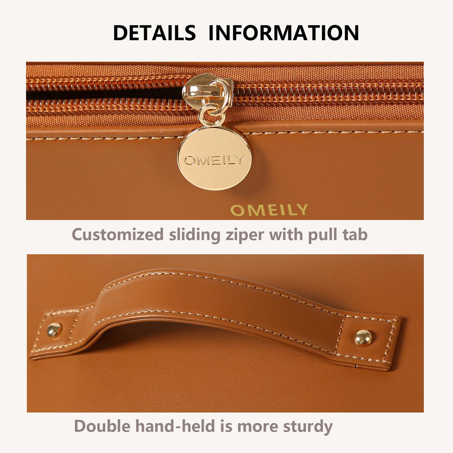 Omeily Travel Makeup Bag Toiletry Bag for Women Large Cosmetic Travel Bag Makeup Storage Box Skincare Organizer Vanity Organizer Bag Multi-Function Makeup Organizer with Compartments Travel essentials
