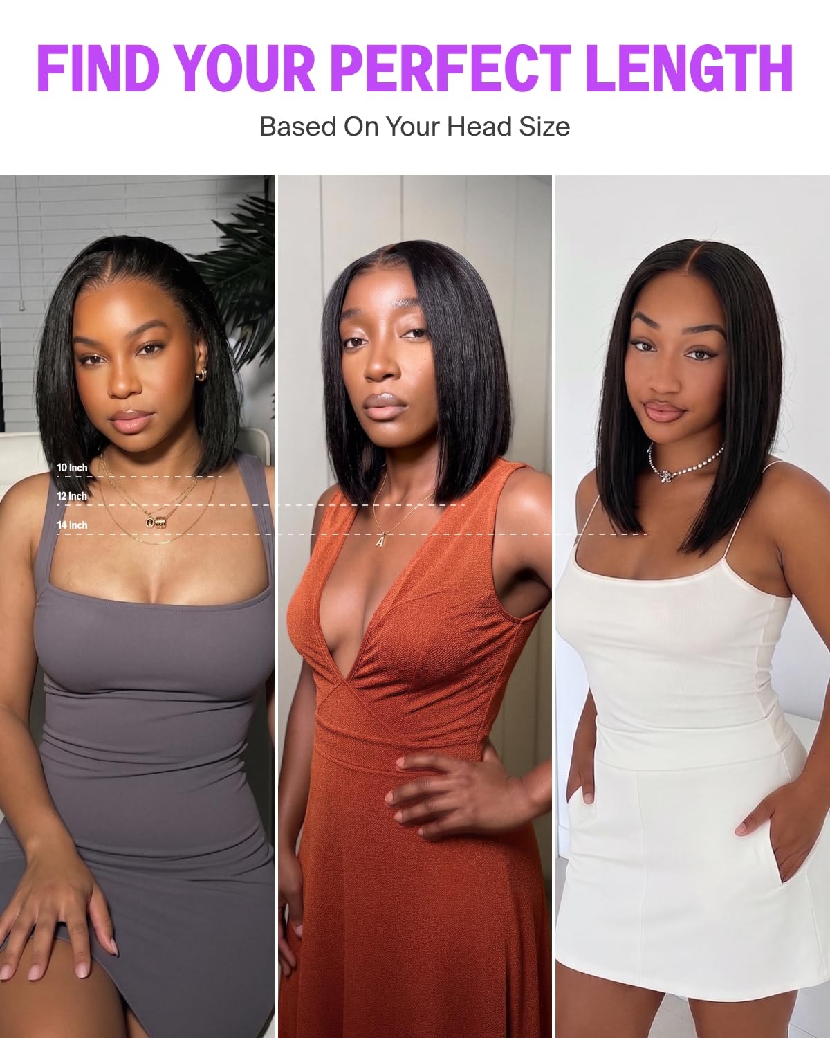 Megalook hair Bob Wig Human Hair 6x5 Glueless Wigs Human Hair Pre Cut HD Lace Closure Wig 12A Bob Wigs for Women Pre Plucked Pre Bleached Knots 12 Inch