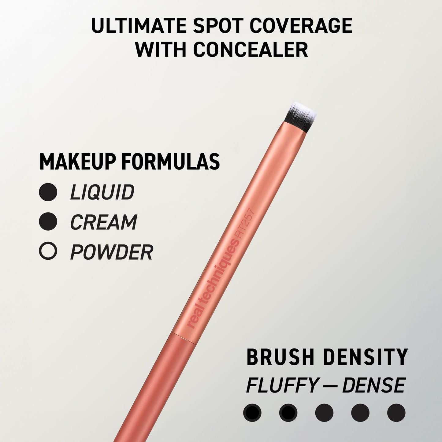 Real Techniques 4 Piece Face Base Makeup Brush Set, for Concealer, Foundation, Contour, & Setting Powder, Makeup Brushes for Blending & Buffing, & Sculpting, Travel Friendly, Gift Set, Cruelty-Free