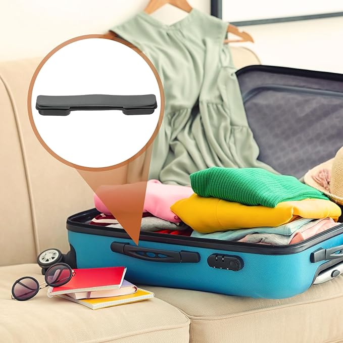 uxcell 2 Pcs Luggage Handle Replacement 8.5 Inch Suitcase Handle Carry Strap Plastic Pull Handle Grip Luggage Replacement Parts with Screws for Suitcase Box Luggage Case, Dark Grey