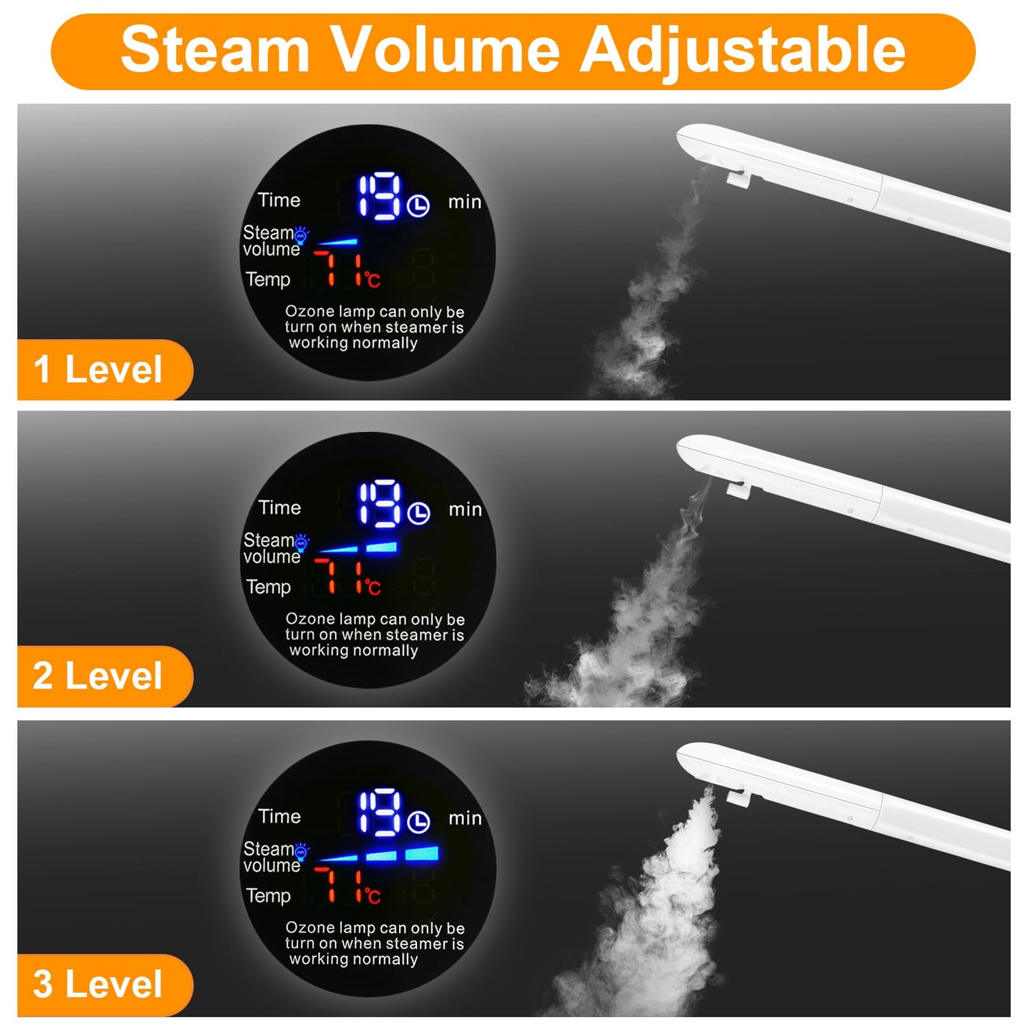 Professional Facial Steamer, Vaporizador Facial with Steam Adjustable & Timer, Movable Arm, Preheating Esthetician Steamer, Home Beauty Salon SPA