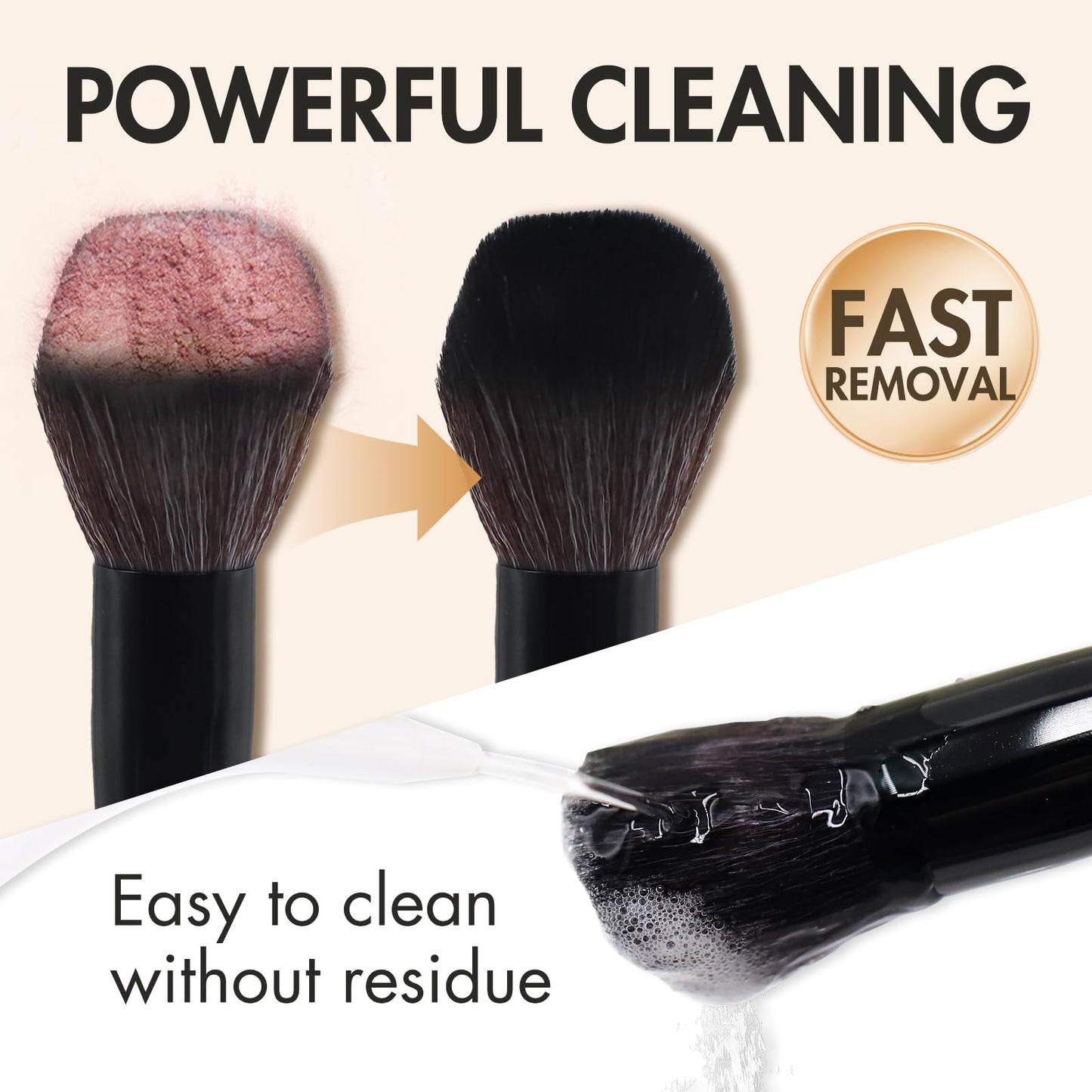 Embagol Makeup Brush Cleaner Mat + Solid Brush & Sponge Soap, Brush Cleaner Bowl & Makeup Brush Cleanser, 3 in 1 Makeup Organizer, Vegan, Deep Cleaning, No Residue(2-piece set, 100g/3.53oz + Khkai)