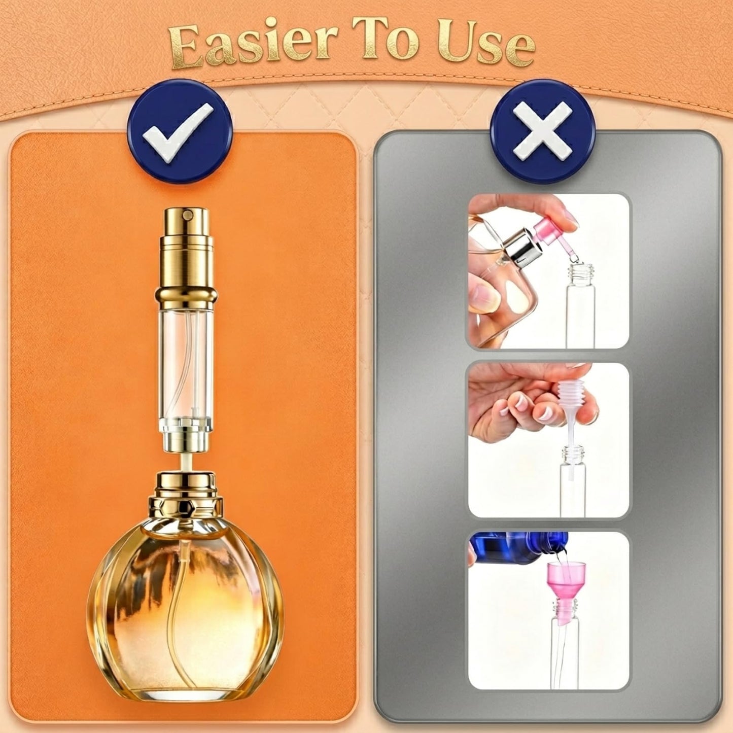 poteital 5ml Leak Proof Perfume Atomizer, White Travel Size Perfume Refill Bottle, TSA Approved Perfume Travel Refillable, Cologne Travel Bottle Refillable, Portable Small Fragrance Spray Bottle