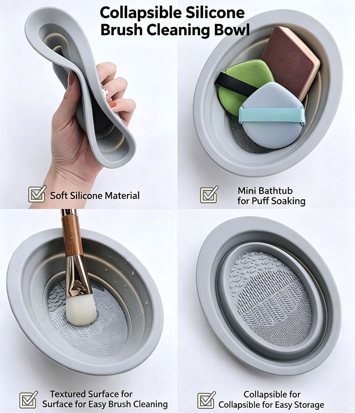 Makeup Brush Holder with Lid Rotating Clear Dustproof Make Up Organizers for Vanity Makeup Brush Storage Box Toothbrush Holders Toothpaste Holder Bathroom Counter Stand Sink Organizer Caddy for Vanity