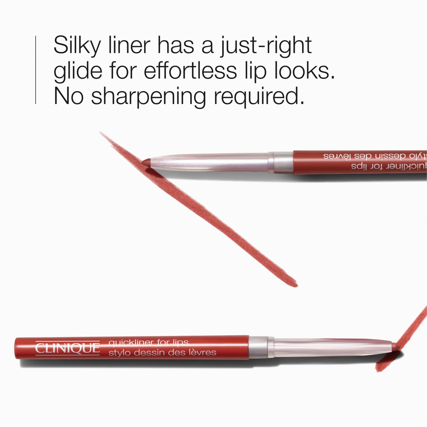 Clinique Long Lasting Quickliner Lip Liner | Non-Drying + No Sharpening, Plummy