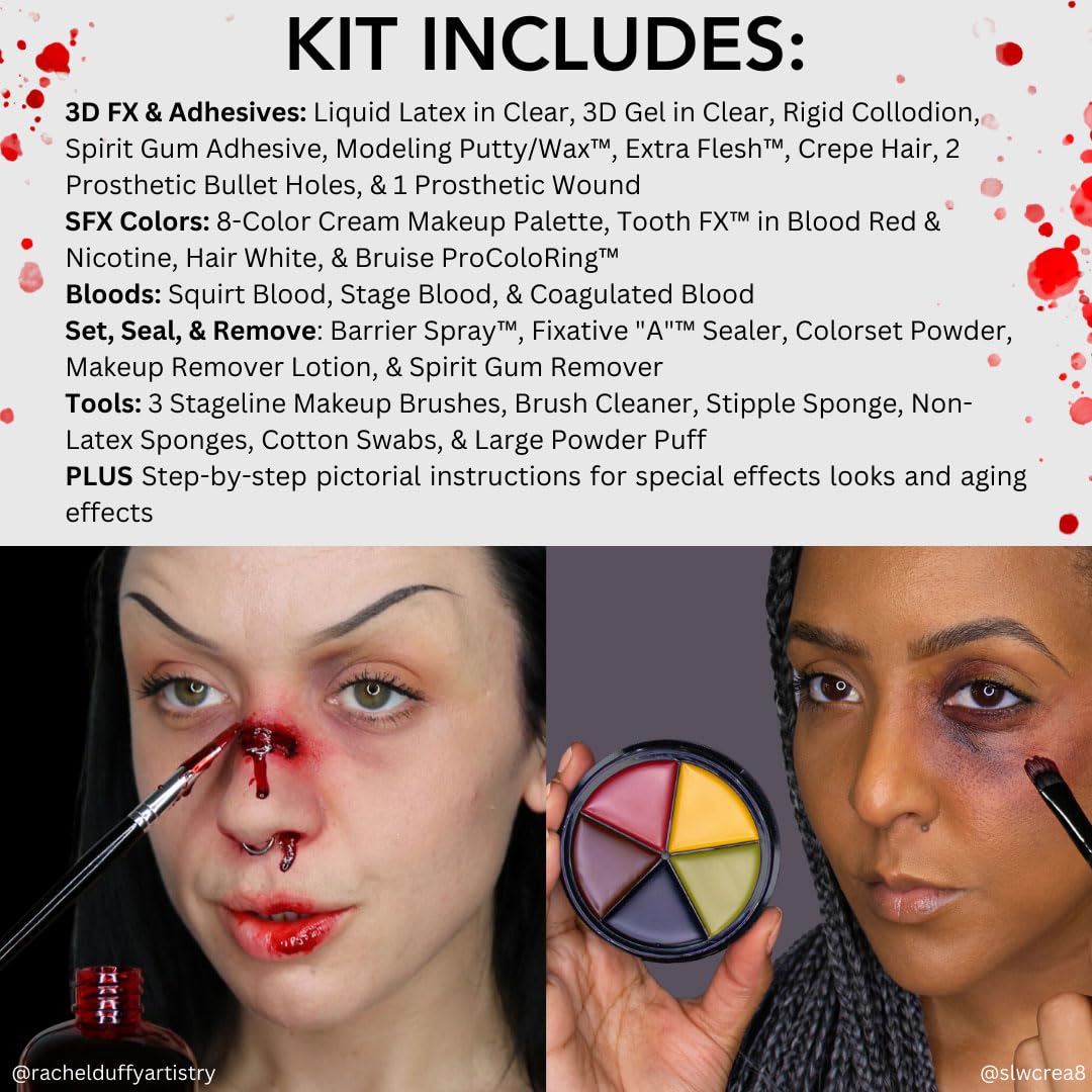 Mehron Makeup Special FX All-Pro Makeup Kit | Complete Professional Stage Kit | Special Effects for Theatre, Halloween, & Cosplay | Made in the USA