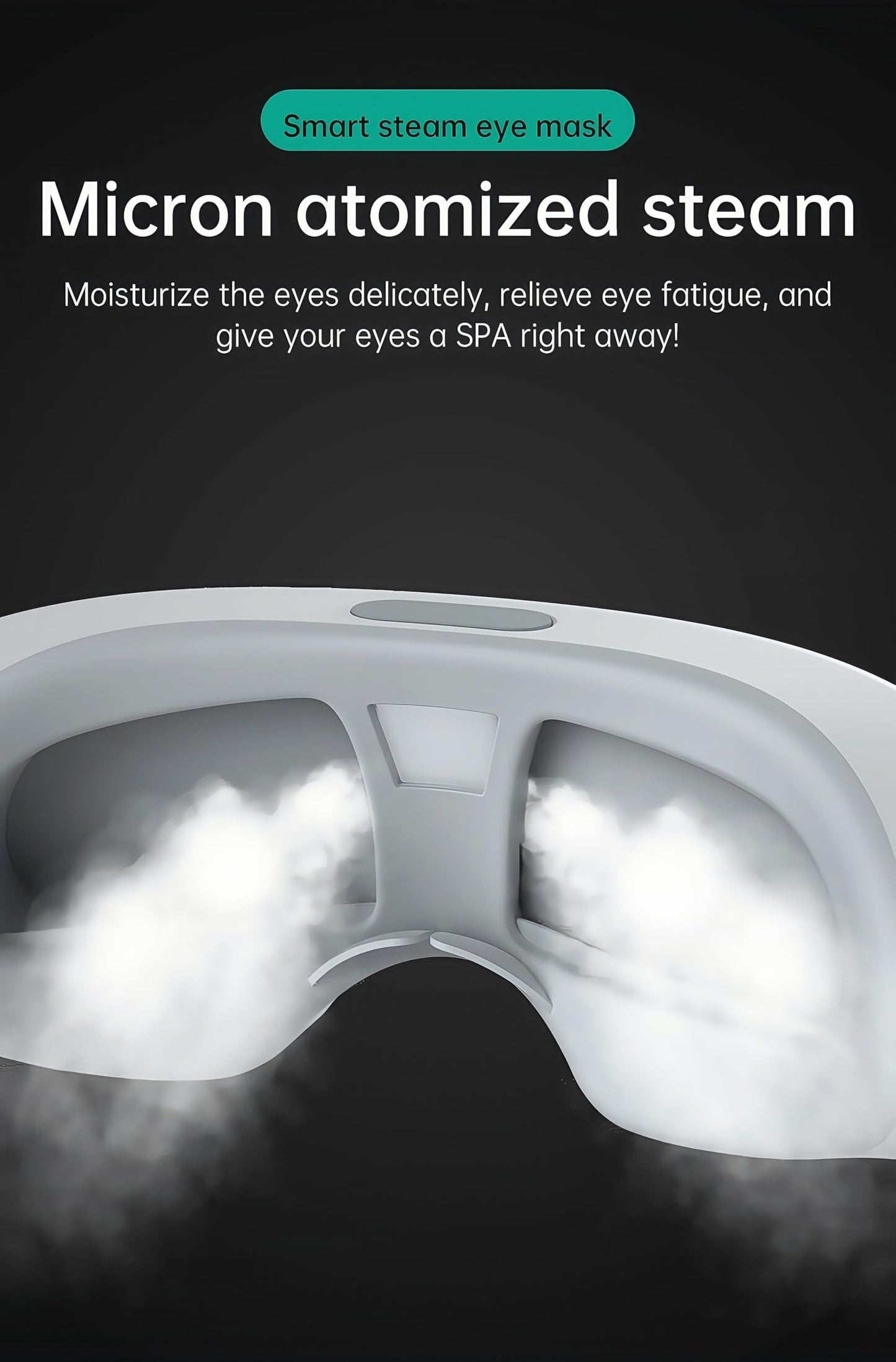 Talzpro Eye Steamer for Dry Eye, Steam Therapy Mask 2 Levels, Adjustable Steam Eye Massager with Heat, Smart Hot & Cold Nano Mist Moisturizing, Gifts for Women Men Mom Dad