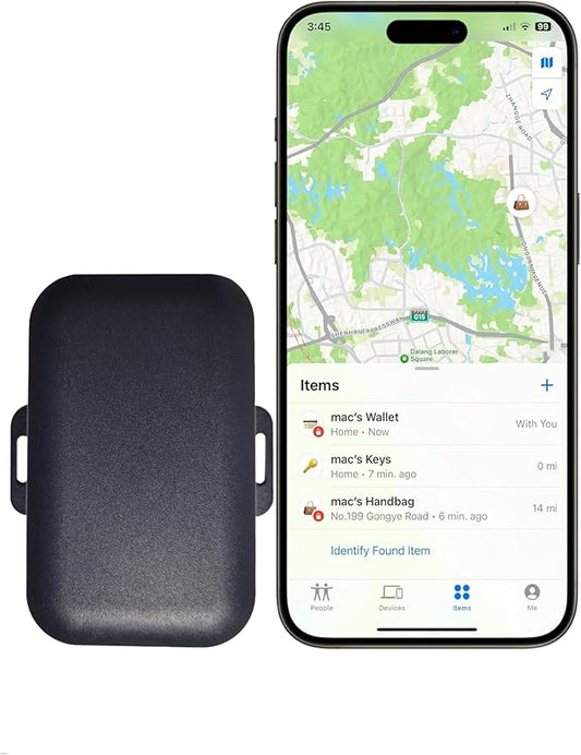 10 Years Long Life Battery Item Finder Tracker Locator, no Monthly fee, no Subscription, no sim for Vehicles car ebike Truck Luggage School Bag and Other Movable Items, Good Replacement for GPS