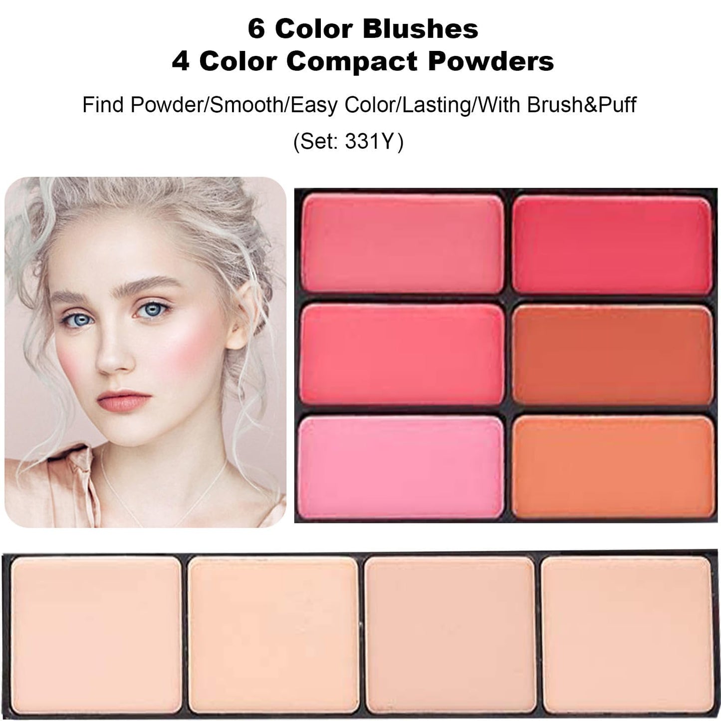 58 colors Professional Makeup Kit for Women, All In One Full Makeup Gift Set for Women Girls Beginner with Eye Shadow Blush, Lipstick, Compact Powder, Mascara, Eyeliner, Lip Liner, Eyebrow Pencil,
