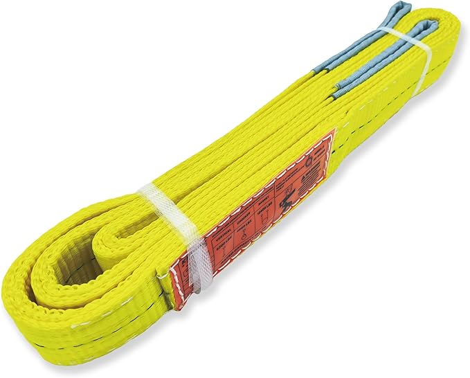 2-Ply Lifting Straps 2”x 6 ft Webbing Sling Tree Saver 1Pack Heavy Duty Web Strap Rigging Moving Towing Hoisting Gear KODIAK STRAPS
