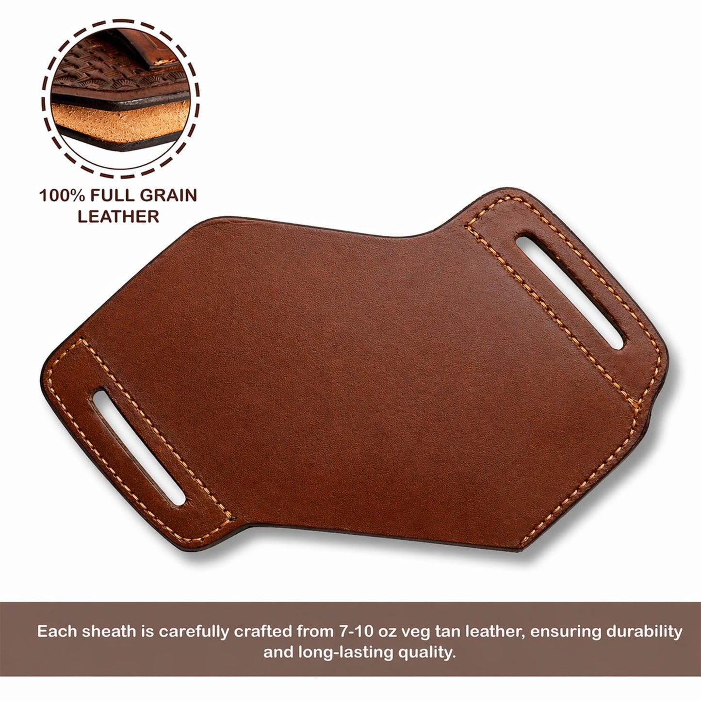 Leather Knife Sheath for Belt Pocket Folding Knife Holder Compact Draw Knifes Carrier EDC Tools Holster (Sheath with Mobile Holster)