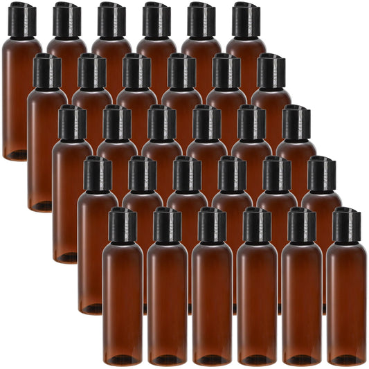 Bekith 30 Pack 4oz Travel Bottles for Toiletries, Small Plastic Squeeze Bottles with Flip Cap, Leakproof Empty Refillable Travel Size Containers For Shampoo, Lotions, Liquid Body Soap
