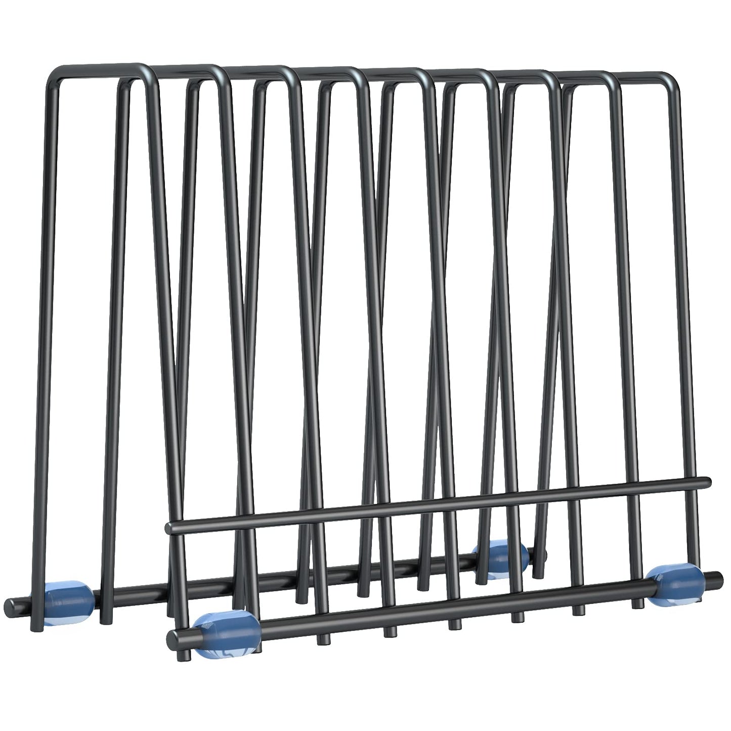 Reusable Storage Bags Rack, Stainless Stand for Reusable Storage Bags, Drying Rack Holder for Reusable Bags, Books, Makeup Brush (Black)