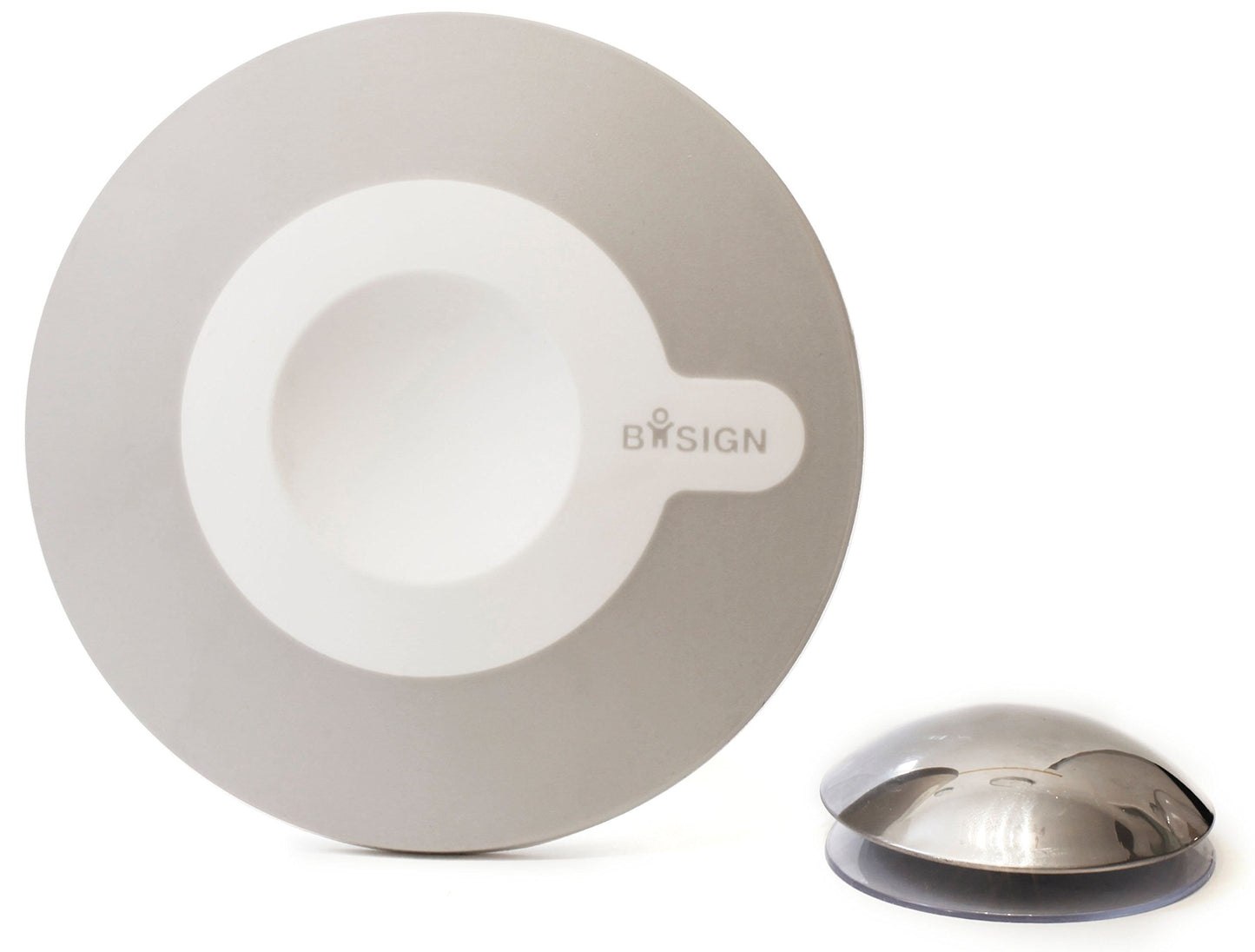Bosign Suction Cup Mounted Detachable Mirror 5x Magnification White