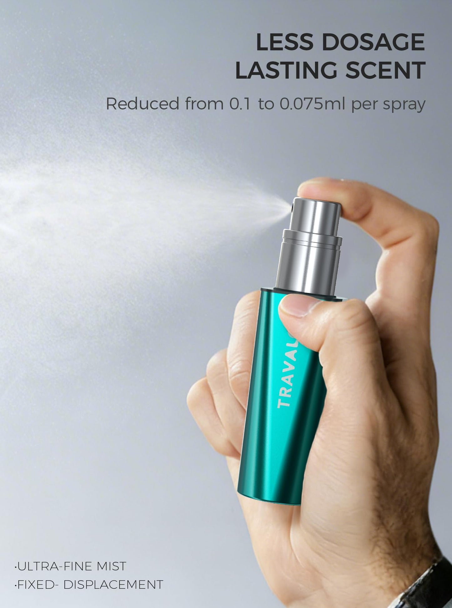 Travalo OBSCURA Ultimate Bottom-Fill Perfume Atomizer with HD Spray - 5ml Leakproof Travel Bottle, Refillable Portable Fragrance Dispenser for Her & Him (OBSCURA, GREEN)