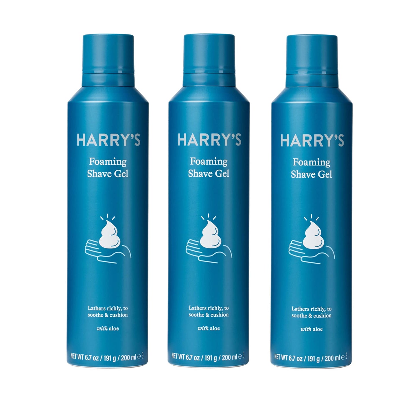 Harry's Razor Blades Refills + Shave Gel Bundle (10 Count)