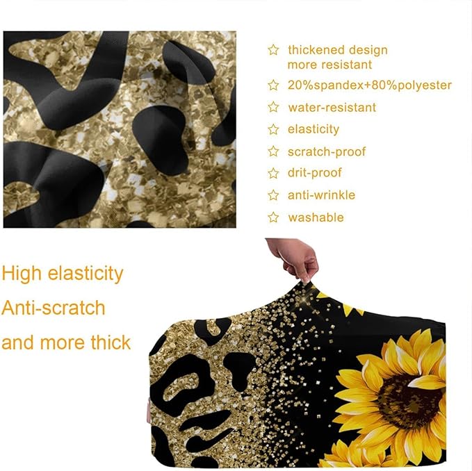 Travel Suitcase Protector Sunflower Elastic Protective Washable Luggage Cover With Concealed Zipper Suitable For 18-32 Inch(L (for 25--28 inch luggage))