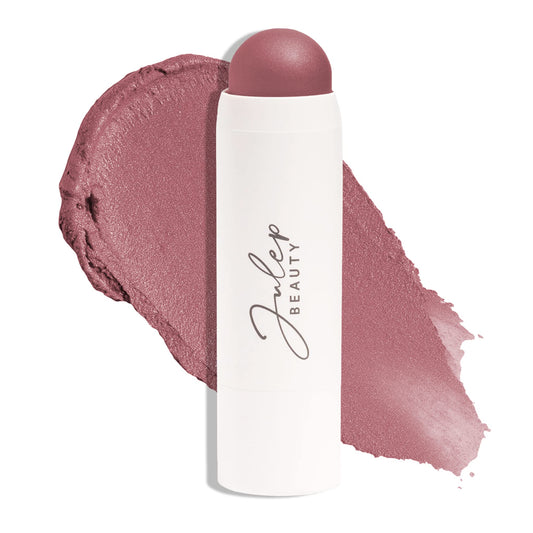 Julep Skip The Brush Cream to Powder Blush Stick - Muted Mauve - 2-in-1 Cream Blush and Lip Color Stick - Blendable Cheek Formula, No Brush Required, Cruelty-Free, Dewy Finish for All Skin Types