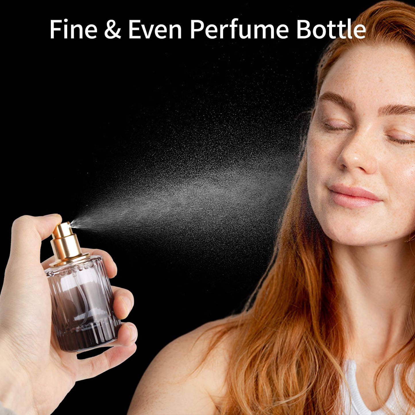 HXRYAGi Travel Vintage Perfume Bottle Empty, 4pcs 30ML High-quanlity Portable Perfume Atomizer with Funnel and Dropper, Fine Mist Leak-Proof Spray Atomizer Ideal for Perfume, Toner and Skin Care