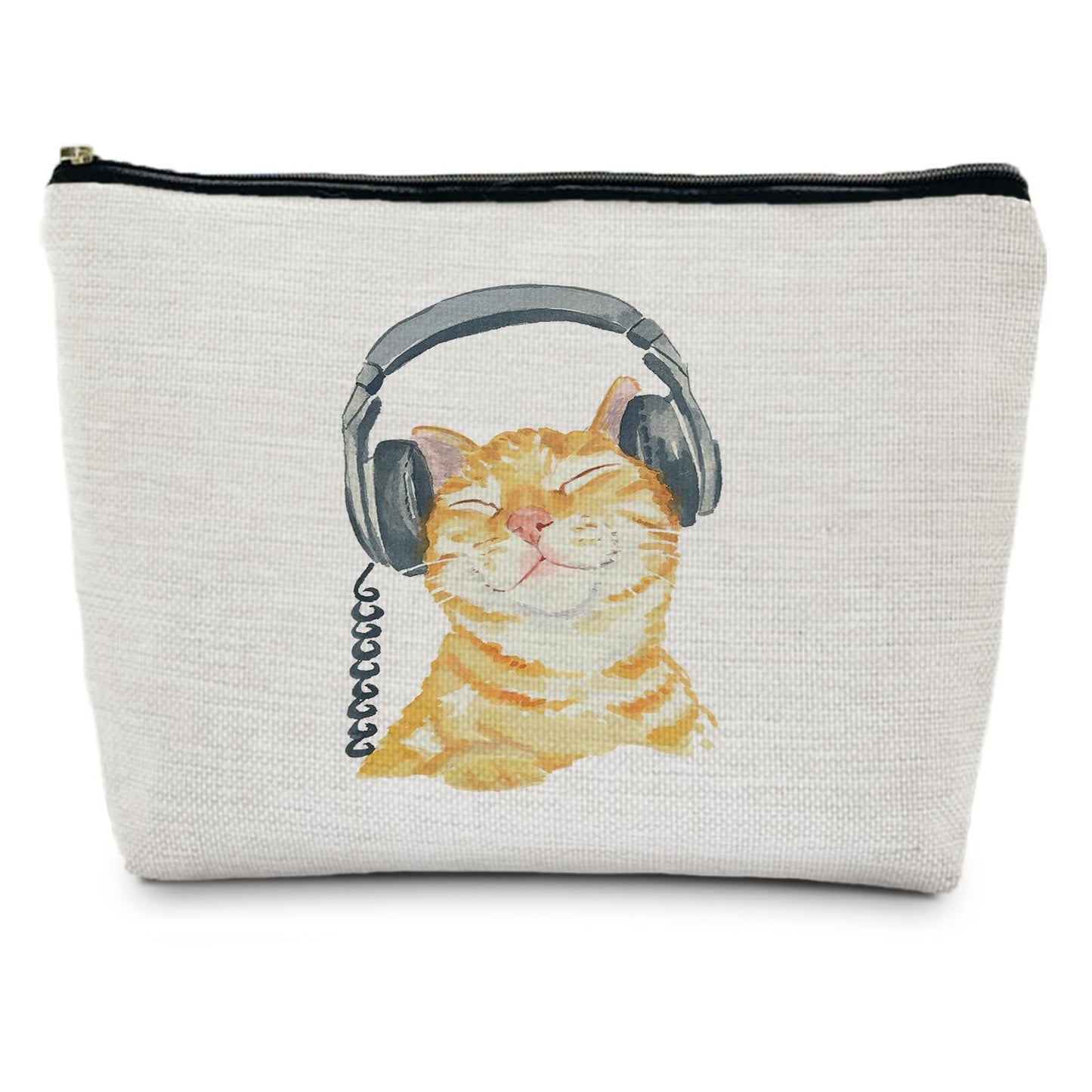 MKGRXZCW Orange Cat Makeup Bag, Cat Gifts for Women Cat Lovers Mom Lady Gifts Cosmetic Bag Travel Toiletry Bag for Women, Pink Zipper Makeup Pouch