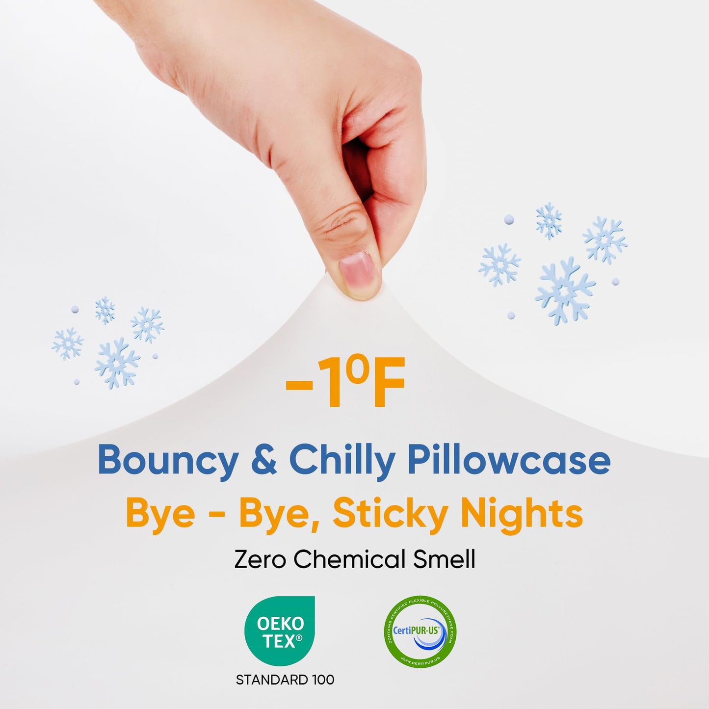 Justsafe Side Sleeper Pillow - Cooling Cervical Neck Pillow for Side Sleeping, Memory Foam Pillows for Back and Stomach Sleepers - Ergonomic Bed Pillow for Neck and Shoulder Pain Relief