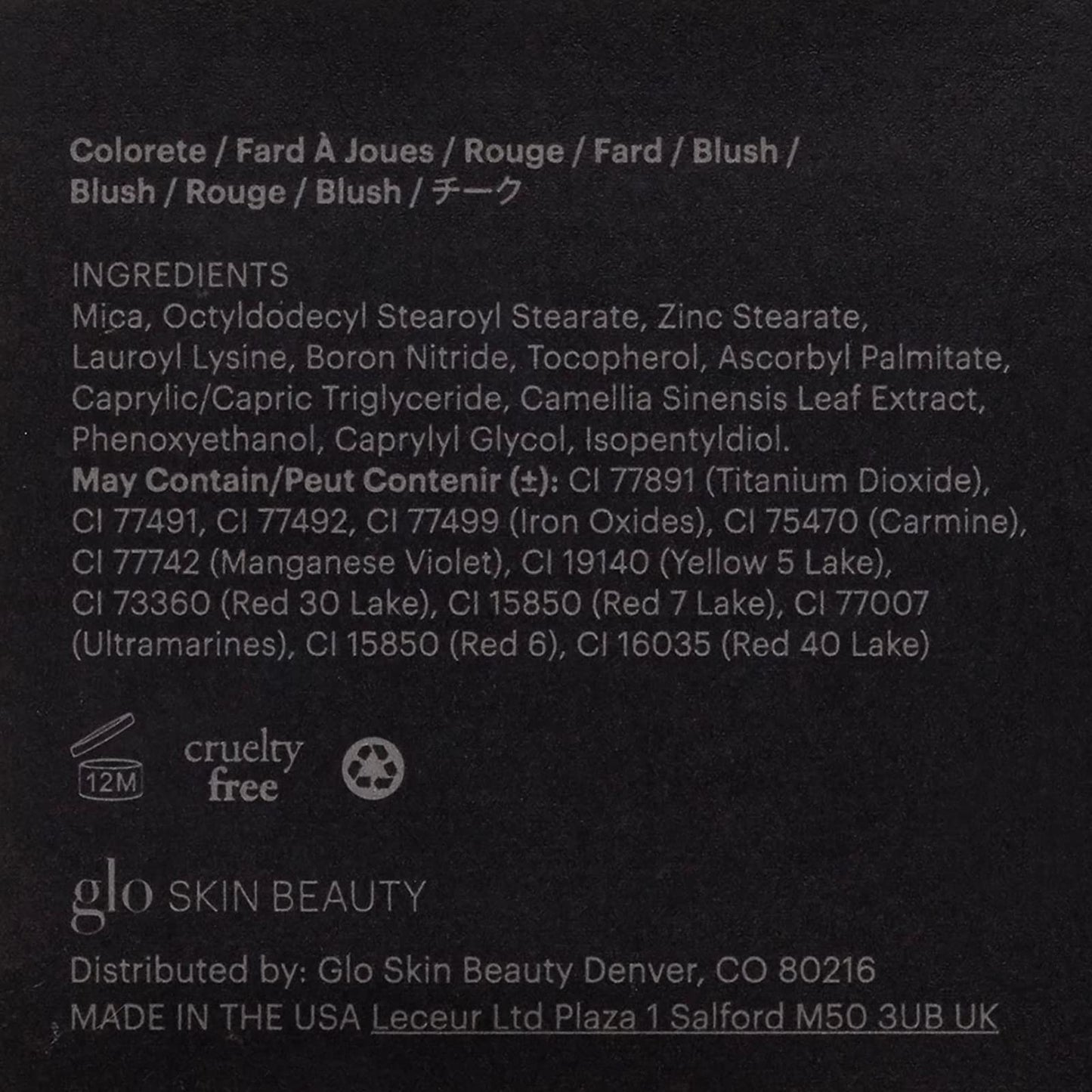 Glo Skin Beauty Blush (Papaya) - Pressed Powder Blush for Cheeks, High Pigment Mineral Face Makeup Creates a Natural, Healthy Glow