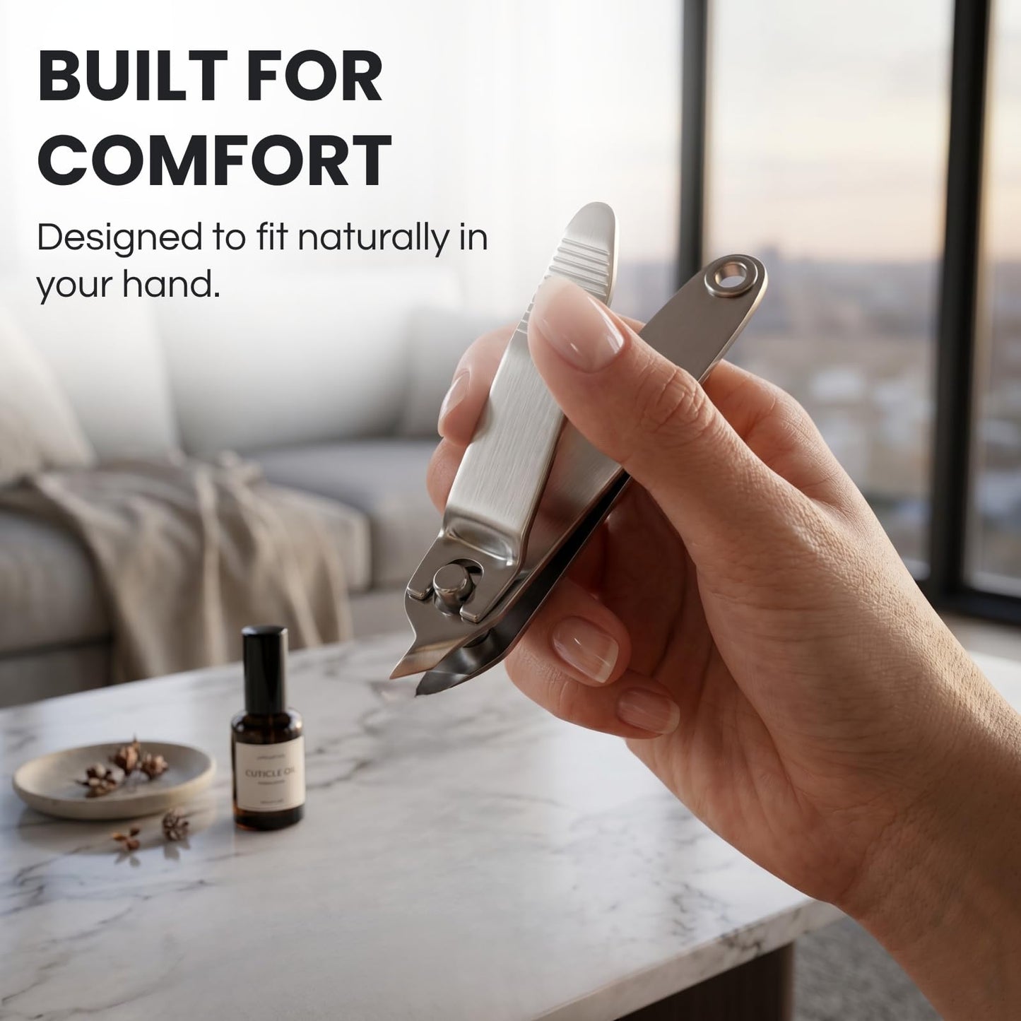 Premax Professional Cuticle Clipper - Made in Italy - Premium Stainless Steel Nail Nipper, Sharp Blades for Precise Manicure & Pedicure, Ergonomic Scissors Design, Durable, Salon Quality Grooming Tool